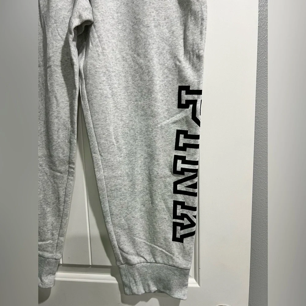 NEW NWT VS Victoria Secret PINK light heather grey XL skinny jogger - Picture 2 of 8